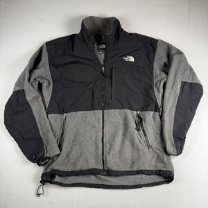 The North Face Denali Polartec Full Zip Fleece Jacket Charcoal Gray Black
